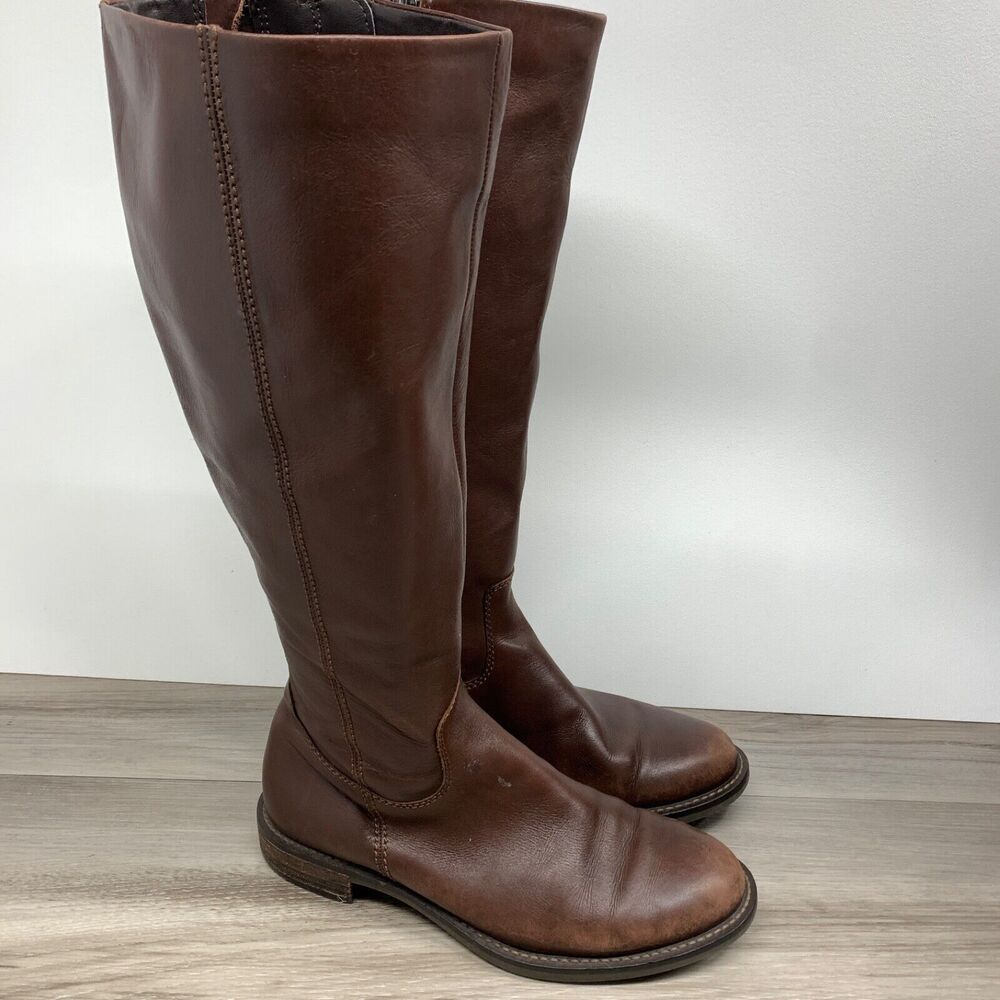 ECCO Womens Modtray Brown Tall Knee-High Boots Shoes 37 US 6